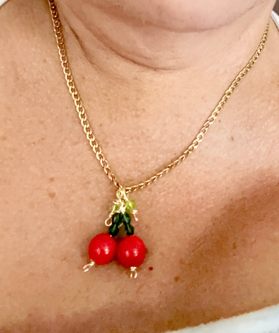 Cherries Necklace